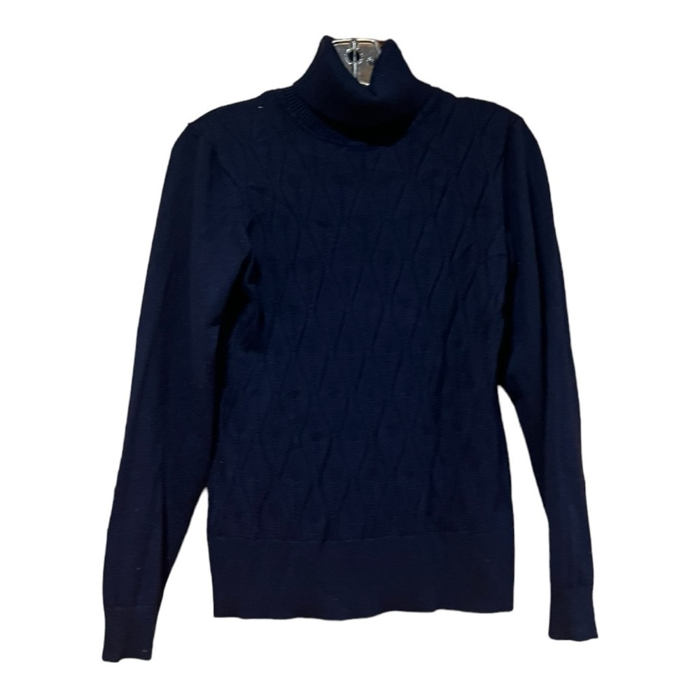 Eclectic Blue Turtleneck Sweater Women's Small